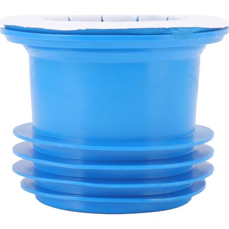 Joint d'étanchéité WC multifonctionnel en caoutchouc bleu, anti-odeurs et étanche (1/5)
