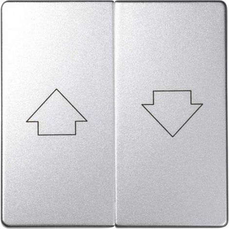Tecla mecanismo persianas con enclav. aluminio frío SIMON 82 DETAIL 82028-93