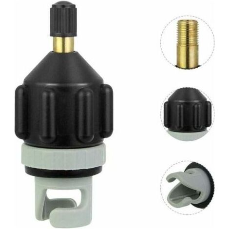Adaptateur Pompe Kayak Embout de Gonflage Accessoire de Compresseur Materiel de Gonfleur pour Sup Paddle Gonflable Bateau Pneumatique Kayak (1/4)