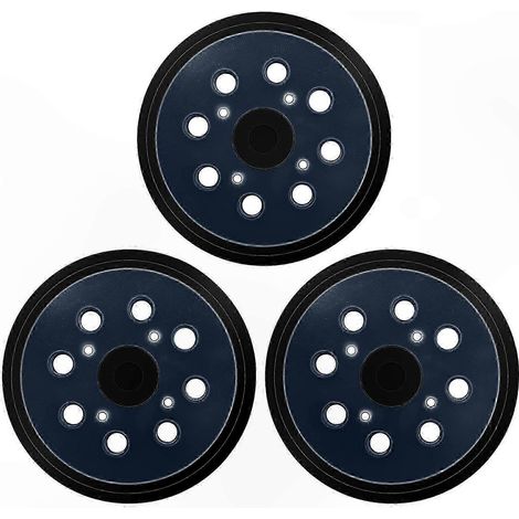 Set mit 3 x 125 mm Polierscheiben mit 4 Zähnen, selbstklebendes Schleifpad kompatibel mit BO5041 und M9202B, Klett-Schleifpad (1/5)