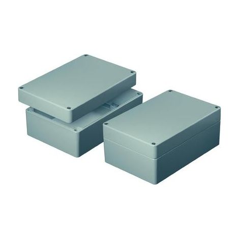 Axxatronic AS082 Caja de aluminio gris 120x80x60 mm