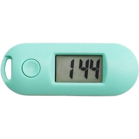 SHINING HOUSE Réveil rétro-éclairé vert, horloge électronique numérique silencieuse et lumineuse, mini montre portable en forme de porte-clés, horloge de chambre à coucher (couleur : vert)