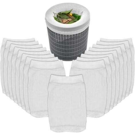 Chaussette skimmer piscine.Chaussette filtre Piscine.Prefiltre Skimmer Réutilisable et Super Élastique pour Peuvent Emprisonner Pollen.Feuilles.Cheveux.l'Huile.les Insectes(20pcs) (1/4)