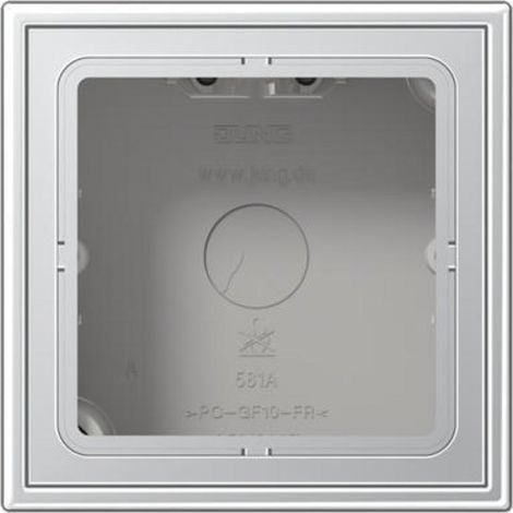 LS CUBE  Scatola da superficie 1 elemento in alluminio AL2581A-L