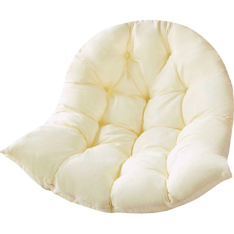 Coussin (non amovible et lavable) blanc, coussin simple pour balançoire, matelas suspendu, coussin intégré, décoration d'intérieur