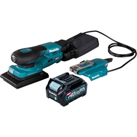 Makita BO 005 CGD1 Levigatrice orbitale a batteria 40 V max. 80 x 130 mm corsa 3,0 mm Brushless + 1x batteria ricaricabile 2,5 Ah - senza caricabatterie