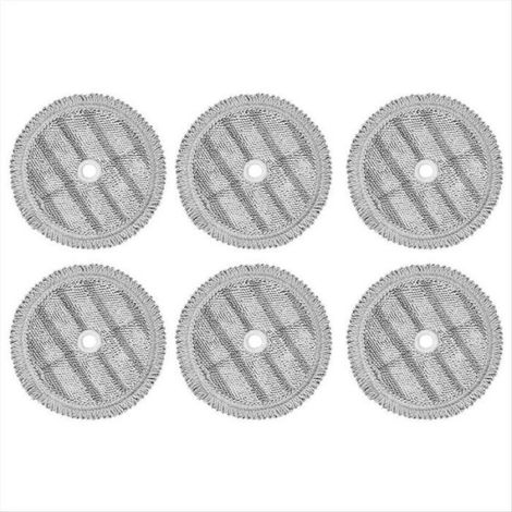 6 Lingettes en Microfibre, Accessoire de Remplacement, Structure 3 Couches, pour Robot Aspirateur Vapeur A9 (1/5)