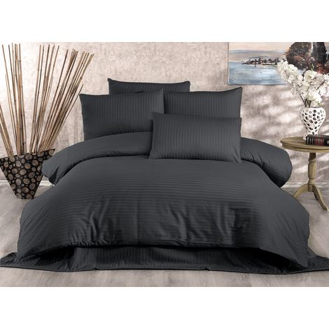 Funda nórdica, funda nórdica, ropa de cama Set Antracita