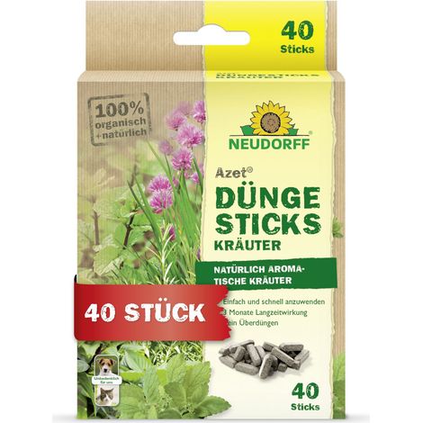 Neudorff Azet DüngeSticks für Kräuter - 40 Stück (1/5)
