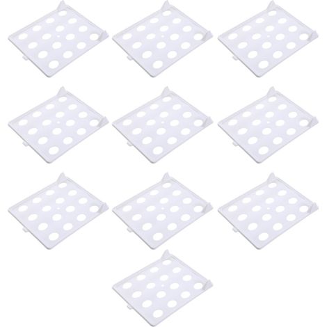 Organizador de armario de plástico, separador - Blanco 10