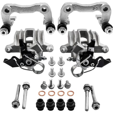 2x pinza de freno trasera 1x Soporte pinza de freno for Audi VW Seat Skoda (1/5)
