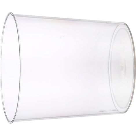 Poubelle Transparente Plastic Grande Capacité Bac Déchets Blanc Conteneur Équipement Maison Salle de Bain Cuisine Bureau S (1/3)