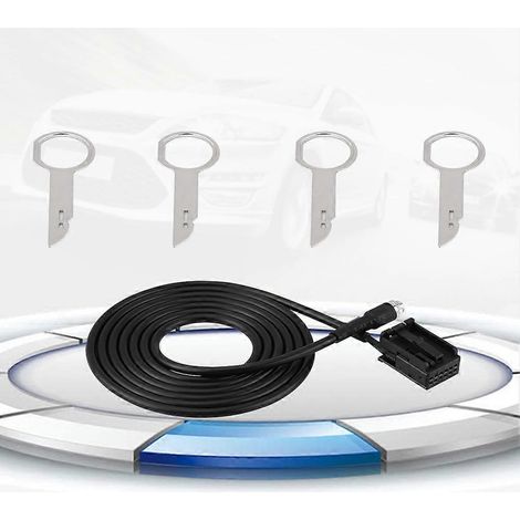 6000 CD MP3 Audioeingangs-Aux-Kabeladapter für Ford Focus Mondeo mit Ausbauwerkzeugschlüsseln
