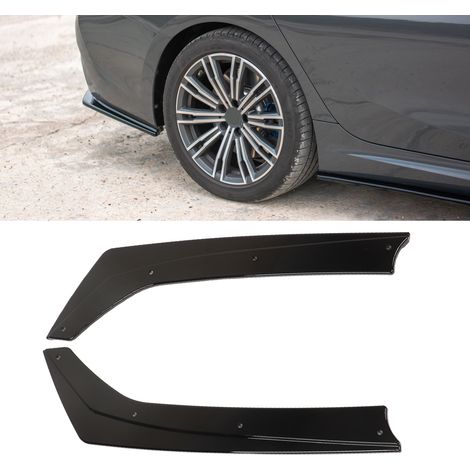 Modification de voiture : Protections d'angle latérales de pare-chocs arrière pour BMW Série 3 G20 M Sport (paires, noir brillant) (1/5)