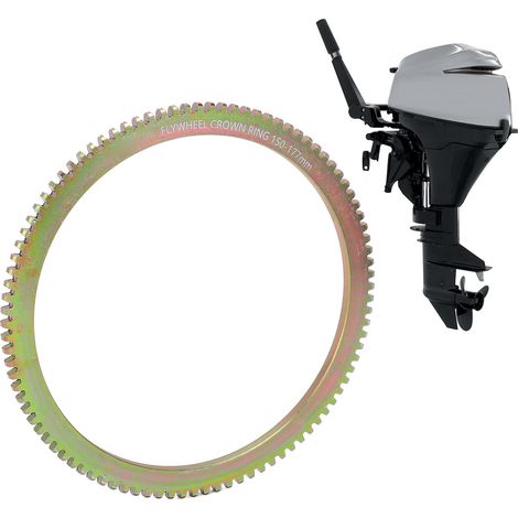 Der Tohatsu 150mm 96T Schwungradzahnring ist mit Tohatsu Außenbordmotoren kompatibel. (1/5)