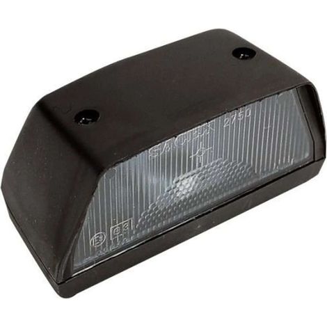 Cyclingcolors – Feu éclairage plaque immatriculation arrière 12V 24V 107mm – Largeur 55mm – Hauteur 57mm – Entraxe 73mm pour remorque camion tracteur