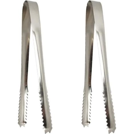 Pince à Sucre, 2 Pcs Pince a Glacon en Acier Inoxydable, Pince à Sucre en Forme de U Acier Inoxydable, Mini Pince à Bonbon,
