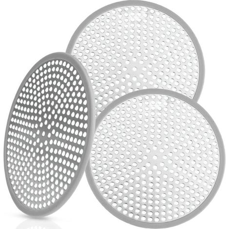 3-teiliger Haarfänger für Dusche und Badewanne, 118 mm / 4,65 Zoll, Dusch- und Badewannen-Haarfilter, Duschgitter, Anti-Haar-Badewannenfilter, Anti-Haar-Badewannengitter, für Küche, Badezimmer und Dus