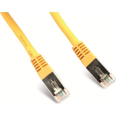 S-IMPULS Netzwerkpatchkabel CAT.6 RJ45, 1:1, 0,5 m, gelb