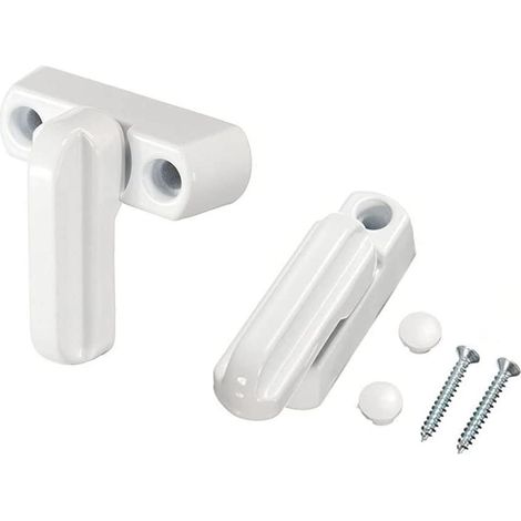 Lot de 2 verrous de fenêtre, verrous de poignée de porte, verrous de remplacement pour portes et fenêtres de maison, placards et fenêtres (1/5)