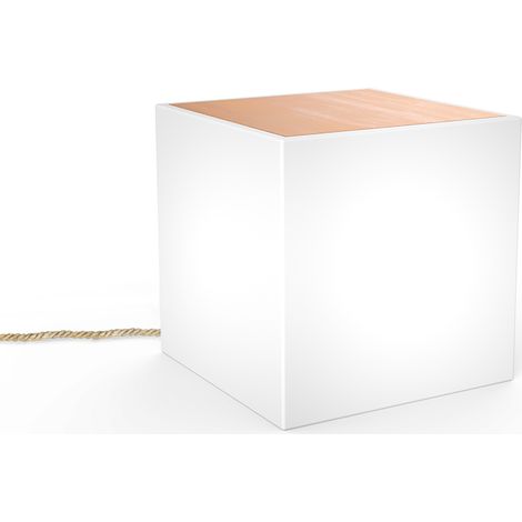 Mesa de centro iluminada BORA con cable para exterior e interior, muy robusta. Luz LED