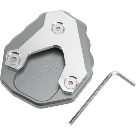 Plaque d'extension de cale aluminium Honda CB500X 2019+ (Gris)