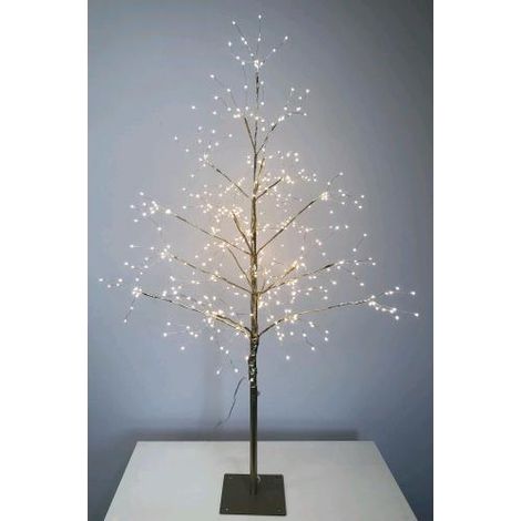 Albero di Natale LED 375 Nanoled Luce Calda Altezza 90 cm Struttura metallo dorato D2920 (1/5)