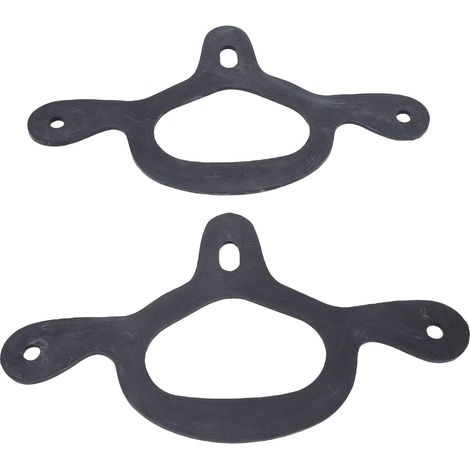 Sangles d'éperons Western - Lot de 2 - Caoutchouc Flexible - Maintien Antidérapant - Équitation et Randonnée - Noir Universel (1/5)