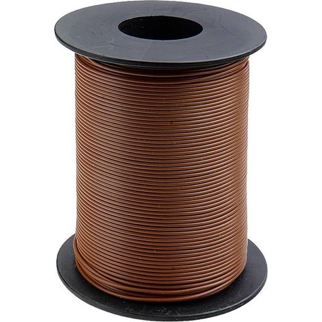 125-S25-8 Fil de câblage 1 x 0.25 mm² marron 25 m