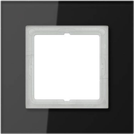 Jung 1 scomparto Telaio di copertura Coperchio Nero LSP981GLSW