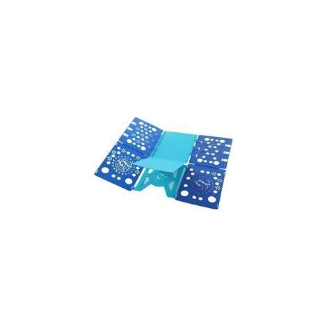 Planche pliante pour chemise - Plieur de Vetement Plieur de Linge Enfant Adulte Vetement Chemise T Shirt Tee Shirts 58 x 68 cm (Bleu nordique & saphir) (1/4)