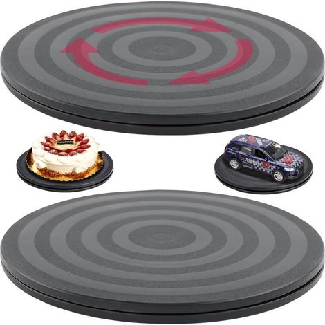 Plateau tournant universel 20 cm – Rotatif 360° – Capacité 20 kg – Roulements à billes pour rotation fluide – Pour plantes, haut-parleurs, ordinateurs (1/5)