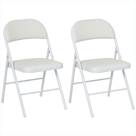 Banc de salle à manger Lot de 2 chaises pliantes design compact (1/5)