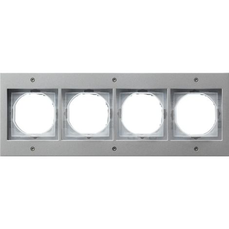 Gira Cadre de recouvrement 4f Gira TX44 (WG UP) F Alu [021465], 0214 65