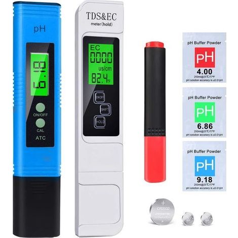 pH-mètre numérique 5 en 1 – Testeur pH, TDS, EC et température – Écran LCD – Plage de mesure 0-14 pH, 0-19990 ppm, ATC - BIO 5 EN (1/5)