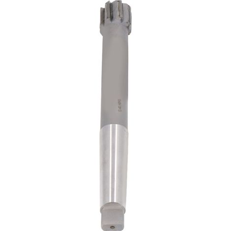 Foret alésoir carbure 8 cannelures, queue cône Morse, pour machine tour, outil de perçage et alésage métal, 40mm (1/5)
