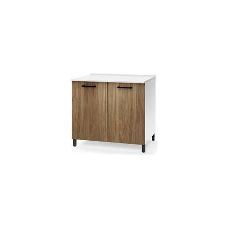 KIT CUCINA BASE 2 ANTE 80X50XH85 CM NOCE