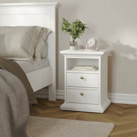 Mesilla Alichin, 2 Estantes, 40x43.6x58.8h cm Blanco (1/5)