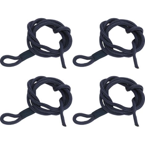 4 pièces ligne de quai 1.5 m de Long haute résistance Polyester résistance à l'usure bateau pare-chocs cordes pour bleu marin (1/5)