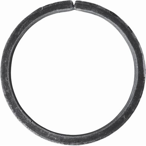 Cercle non soudé - Diamètre 110mm fer plat de 16x4mm - Fer forgé - À souder - DECO FER FORGE (1/5)
