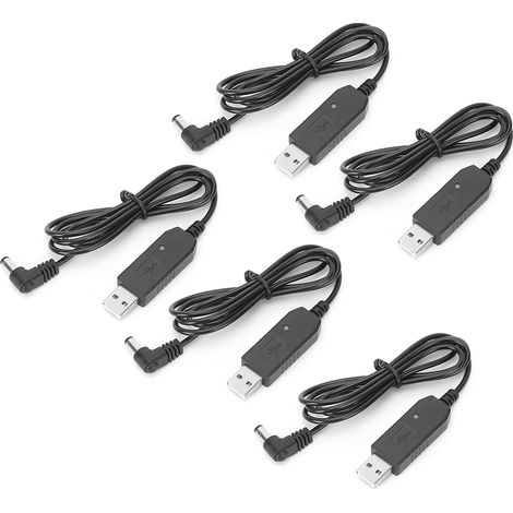 Câble de chargement USB portable (lot de 5) pour radio-téléphone portable UV9R PLUS. (1/5)