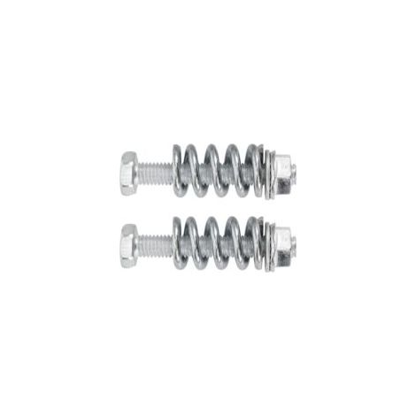 Kit de réparation de tuyau d'échappement métallique Akozon en 8 pièces, comprenant boulons, écrous, ressorts, rondelles et pièces automobiles en acier.- Crezuo (1/4)