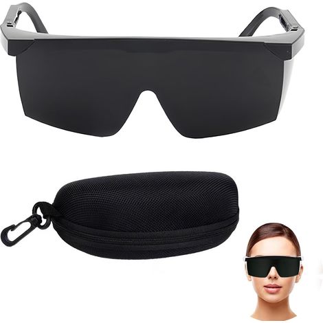 Laser Protective Glasses Uv Protection Laser Safety Glasses IPL 190Nm-2000Nm for Laser Hair Removal, Tanning and Red Light Therapy with Storage Case Included (1/5)