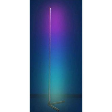 Lampadaire minimaliste RGB en métal, lampe d'ambiance LED à changement de couleur, support d'angle 150 cm