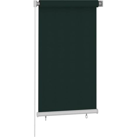 Tenda a rullo Tenda avvolgibile per Esterni 85(L)x140(A) cm Verde scuro HDPE (1/3)