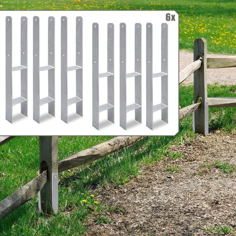 TolleTour Pfostenanker für den Außenbereich – extra robust, witterungsbeständig und ideal für Holzpfosten im Garten - 91mm 6x