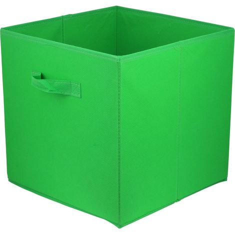 Boîte en carton Boîte textile 31x31x31 verte - green 31x31x31