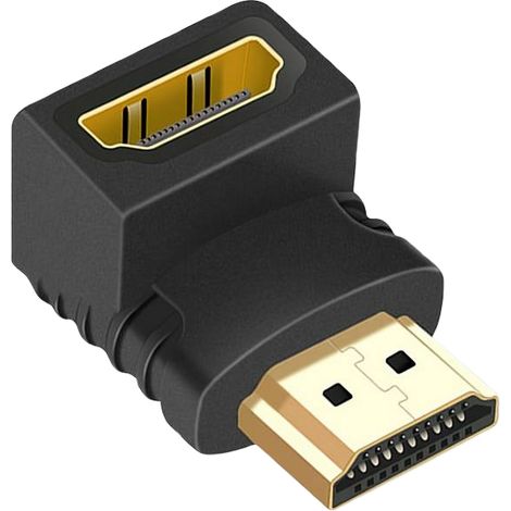 Adaptador HDMI acodado 90 grados  Negro (1/5)
