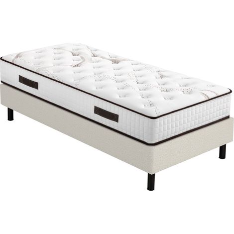 Matelas Myriade + sommier Newkit - 90x190 - Mousse - Hauteur 23 cm - Soutien medium (1/5)