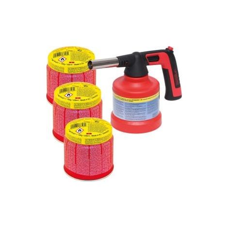 ROTHENBERGER  Industrial  RS  200  Piezo  incl.  3x  C200  Supergas  lámpara  soldadura  soplete  180°  giro  FT  800°C  /  AT  650°C  -  1500005079 (1/5)